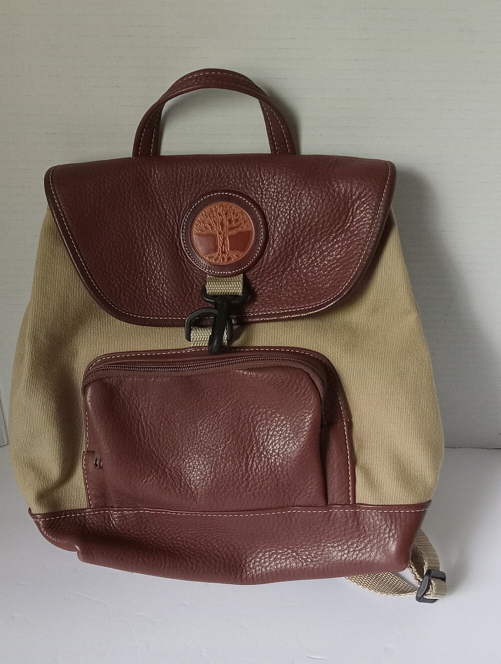 Timberland Backpack 12 X 13 Canvas And Leather
